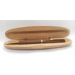 Penna a sfera SENATOR fatta a mano in palissandro con cartuccia d'inchiostro PARKER ed elegante scatola ovale in legno per penna