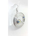 CITY Oorbellen Handgemaakt - Ø 38 mm-Lengte 6,5 cm-Italiaans design met SWAROVSKI ELEMENTS™