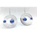 CITY Oorbellen Handgemaakt - Ø 38 mm-Lengte 6,5 cm-Italiaans design met SWAROVSKI ELEMENTS™
