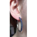 Swarovski Deluxe Tennis Hoop Oorbellen