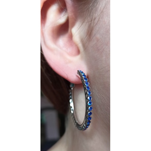 Swarovski Deluxe Tennis Hoop Oorbellen