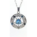 Collana CELTIC fatta a mano - 40 cm - Lunghezza 4 cm Ø 3 cm - Gioiello in materiale rodiato.