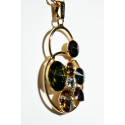 GIOVE Gioielli fatti a mano - Design italiano con SWAROVSKI ELEMENTS™ Ciondolo lunghezza 5 cm, larghezza 3 cm - Catena 50 cm