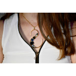 S DENIM Bijoux faits main- Design italien avec SWAROVSKI ELEMENTS™ Pendentif longueur 8 cm, largeur 4,5 cm- Chaîne 50 cm