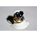 SWEET LOVE Handgemaakte verstelbare ring -Italiaans ontwerp met SWAROVSKI ELEMENTS™ - Gerhodineerde en vergulde sieraden .