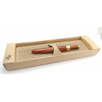 MISS LADY - Rosewood and Brass Mini Pen in Gold color with MINISTAR Refill in an Elegant Eco-Friendly Cardboard Box