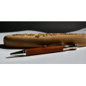 Stylo en Bois de Rose avec Boîte en Hêtre – Personnalisable, Design Élégant, Recharge Parker, Longueur 13 cm