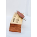 Luxe balpen van palissanderhout met lasergegraveerde geschenkverpakking – Ergonomisch