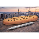 NEW YORK set – Stylo bille en aluminium personnalisé avec coffret ovale en bois – Gravure laser – Recharge PARKER