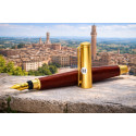 SIENA – Rozenhouten vulpen met ergonomisch ontwerp | 13 cm lang, Ø 10 mm | Met Pelikan cartridge