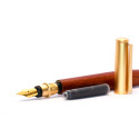 SIENA – Rozenhouten vulpen met ergonomisch ontwerp | 13 cm lang, Ø 10 mm | Met Pelikan cartridge