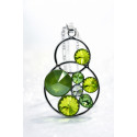 GIOVE Gioielli fatti a mano - Design italiano con SWAROVSKI ELEMENTS™ Ciondolo lunghezza 5 cm, larghezza 3 cm - Catena 50 cm