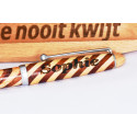 Penna a Sfera in Legno "AMSTERDAM" con Elegante Astuccio Ovale in Faggio Personalizzabile