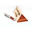 MILANO Luxe Mini Balpen van Palissanderhout met Lasergravure – PARKER Vulling & Houten Geschenkdoos (10,8 cm)